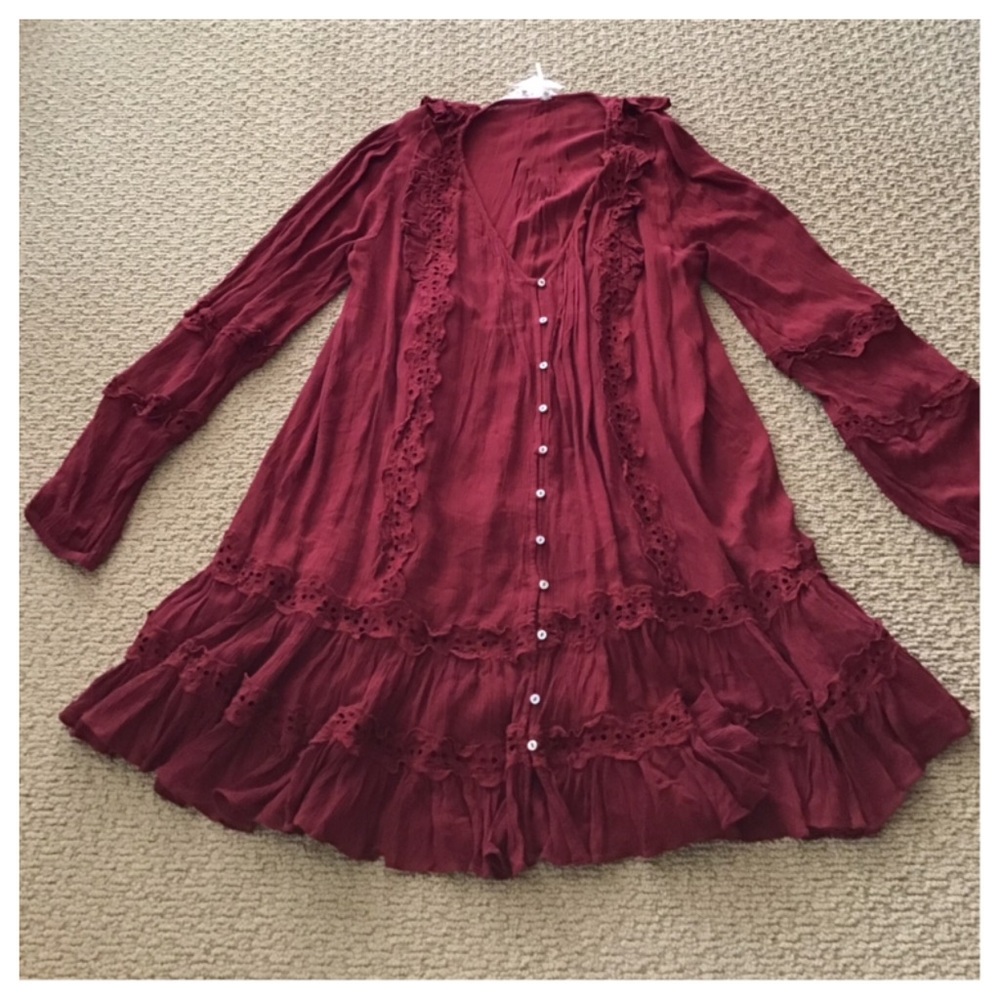 Free People Snow Angel Mini Dress.  NWT. - Picture 6 of 8